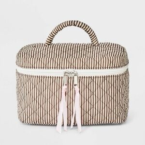 Wild Fable quilted striped cosmetic bag